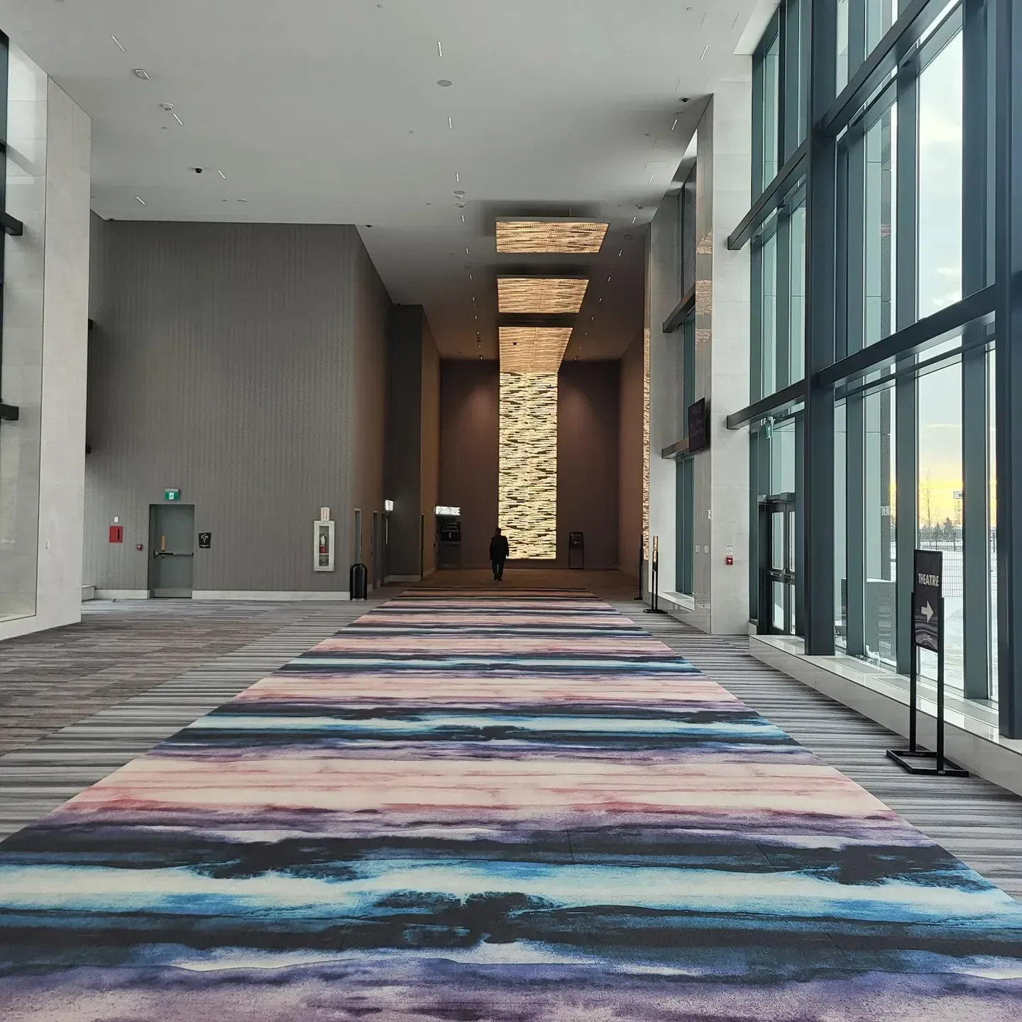 Carpeted interior corridor of Hotel at Great Canadian Casino Resort Toronto, Etobicoke